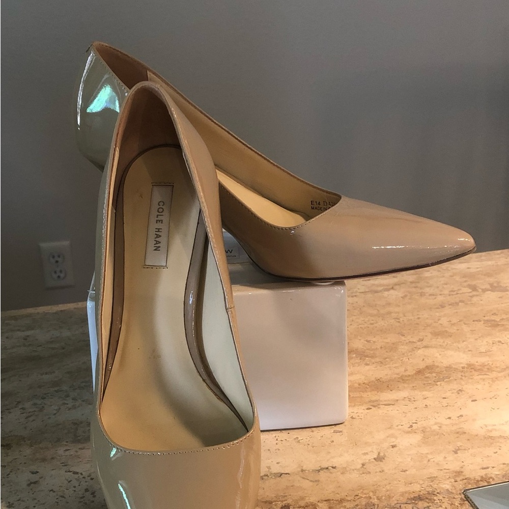 Cole Haan Women's Tan Patent Heels